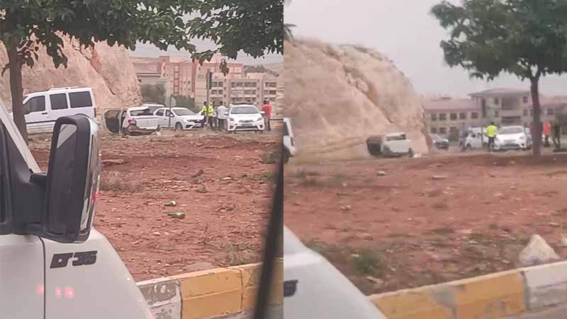 Şanlıurfa’da kaza yapan araç hurdaya döndü! 1 kişi yaralandı