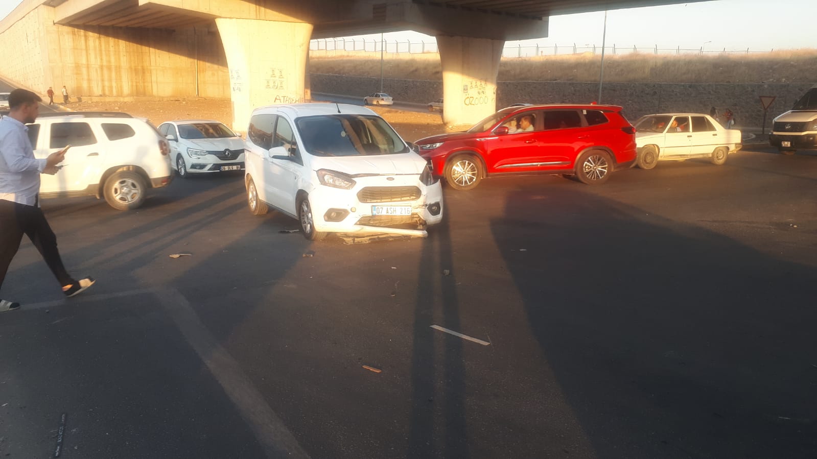 Karaköprü’de korkutan kaza!