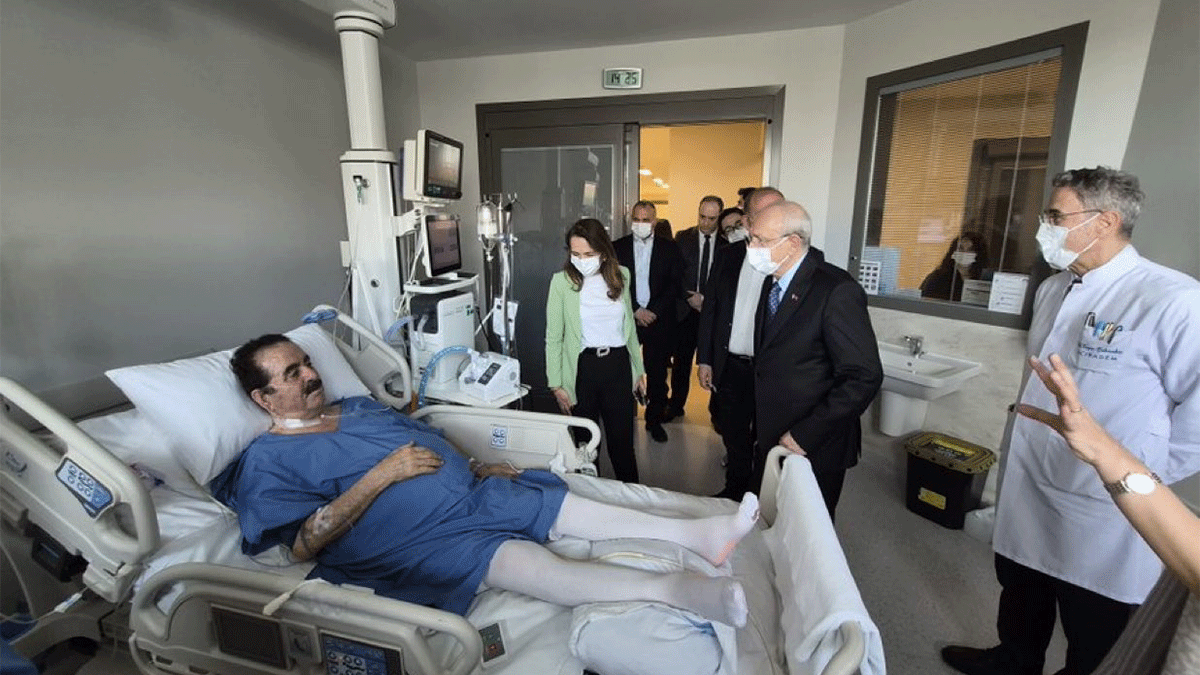Kemal Kılıçdaroğlu İbrahim Tatlıses’i hastanede ziyaret etti