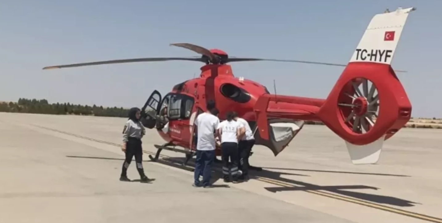 Helikopter Şanlıurfalı bebek için havalandı