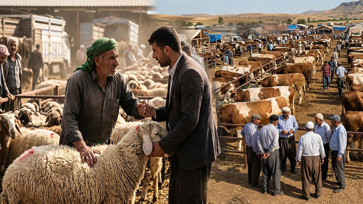 Şanlıurfa’nın ilçesinde kurbanlık fiyatlarına tepki! "Gaziantep’i bile geçtik"
