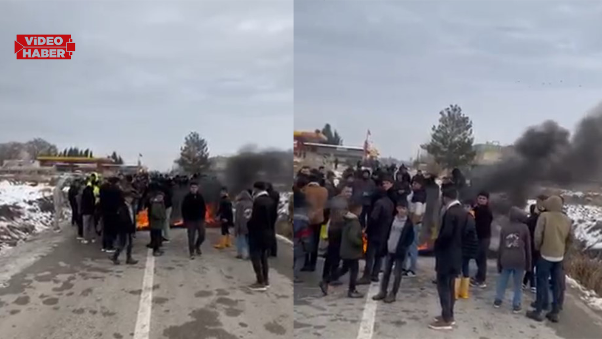 Şanlıurfa’da kesintiler sonrası vatandaşlar sokağa çıktı! Lastik yakıp yol kapattılar