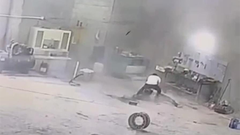 Lastik bomba gibi patladı: 1 ölü