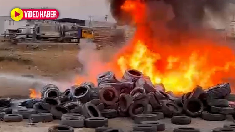 Dumanlar gökyüzünü kapladı! Şanlıurfa’da yakılan lastikler panik yarattı