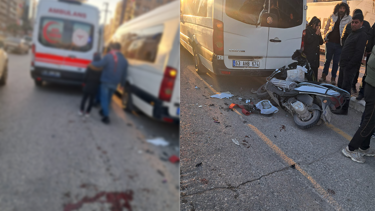 Şanlıurfa’da motosiklet minibüse çarptı! 3 yaralı