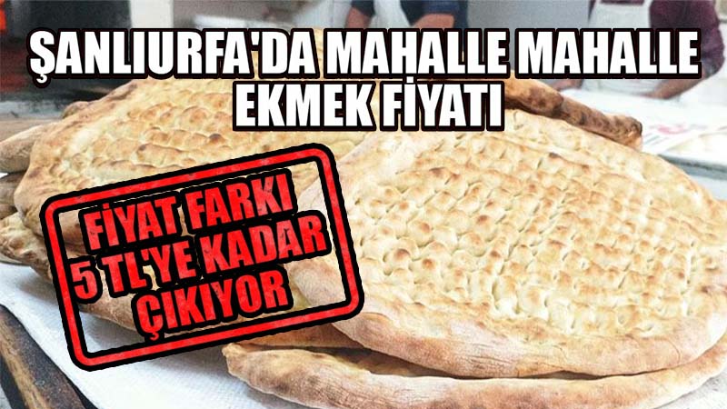 Şanlıurfa’da ekmek fiyatı karmaşası! Mahalleden mahalleye değişiyor