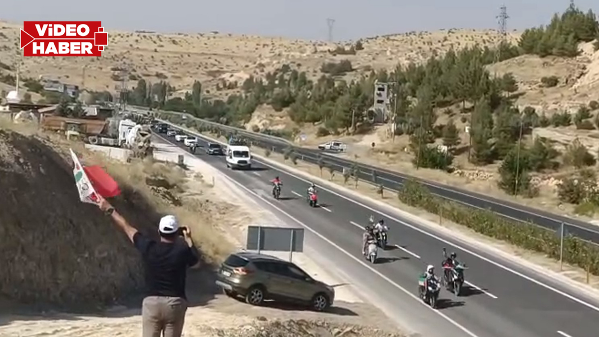 Filistin için yola çıktılar! Konvoy Şanlıurfa’nın ardından Mardin’de