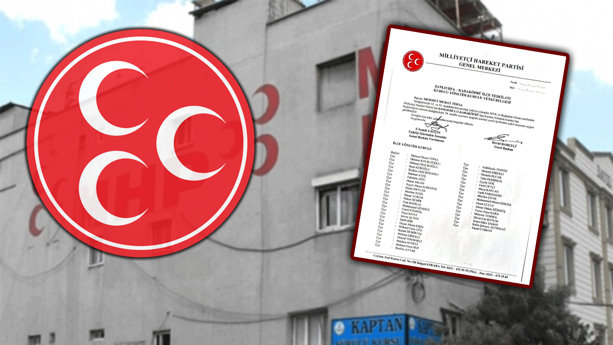 MHP Şanlıurfa’da bir ilçe başkanı daha belli oldu!