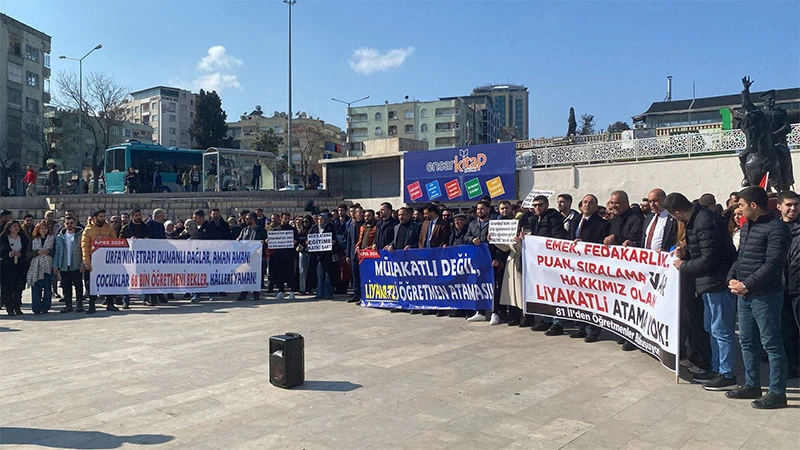 Türkiye’nin dört bir yanından Şanlıurfa’ya geldiler! 68 bin atama istiyorlar