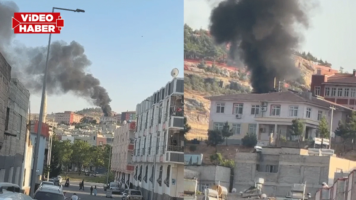 Şanlıurfa’da okulda korkutan yangın! Gökyüzünü dumanlar kapladı