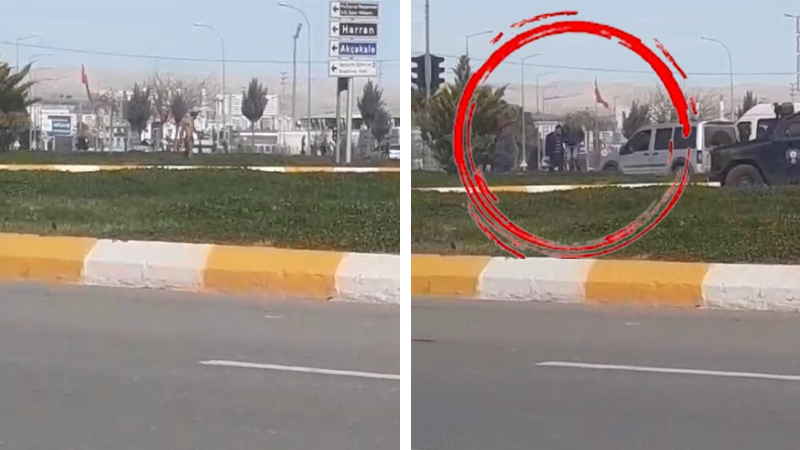 Urfa’da trafik ışıklarındaki araçlara bıçakla saldırdı: O anlar böyle görüntülendi
