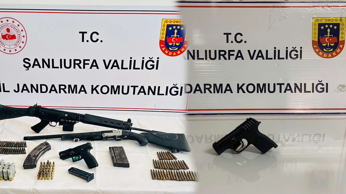 Şanlıurfa’da jandarmadan ruhsatsız silah operasyonu