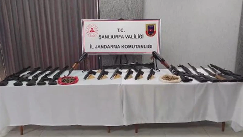 Şanlıurfa’da jandarma didik didik aradı: Resmen cephanelik çıktı!