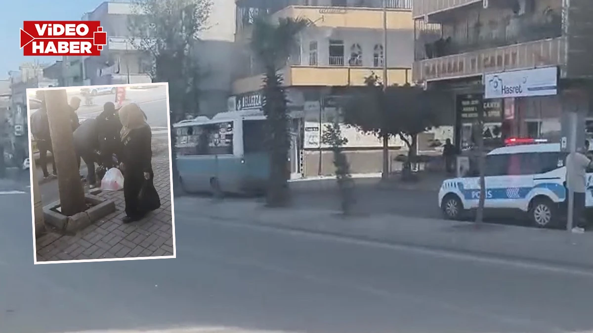 Şanlıurfa’da otobüste panik anları! Arka kapıdan düşen kadın hastanelik oldu