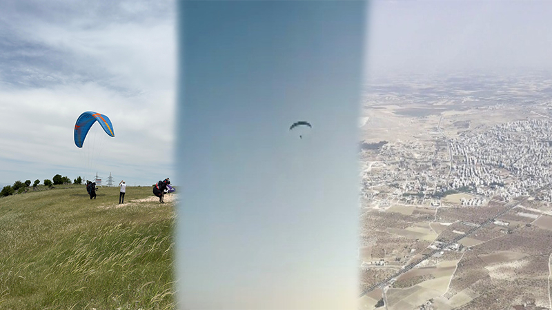 Böylesi ne görüldü ne duyuldu! Paraşütle 230 kilometre uçarak Şanlıurfa’ya geldi