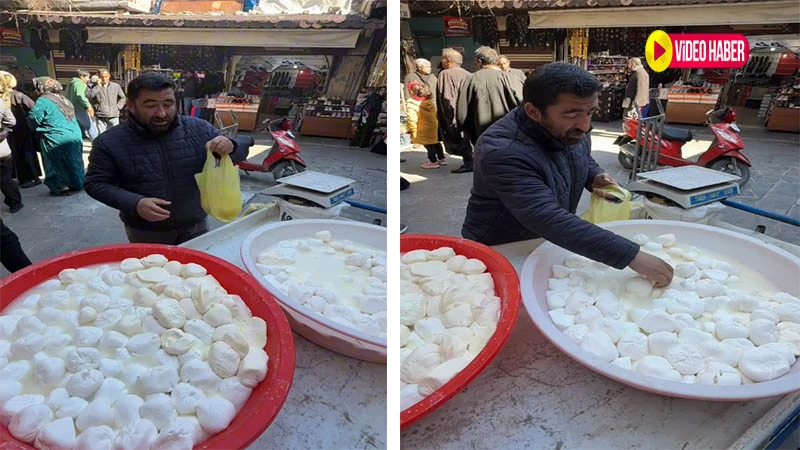 Ünlülerin akın ettiği Urfalı peynirci! Araya adam sokuyorlar