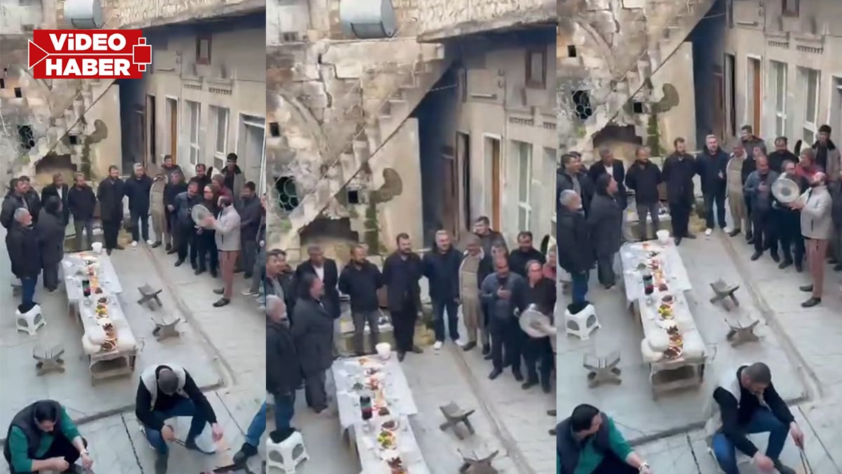 Eski Urfa evinde huzur dolu dakikalar! İftara böyle hazırlandılar