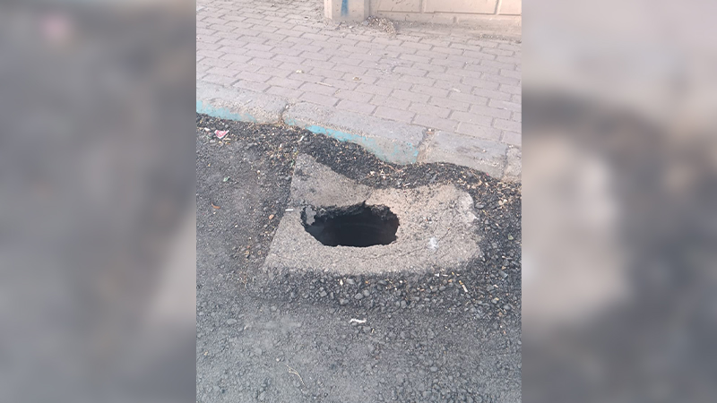 Şanlıurfa’da açık rögar tehlikesi! Mahalleli acil çözüm bekliyor
