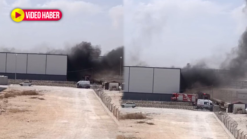 Şanlıurfa’da fabrikada korkutan yangın!