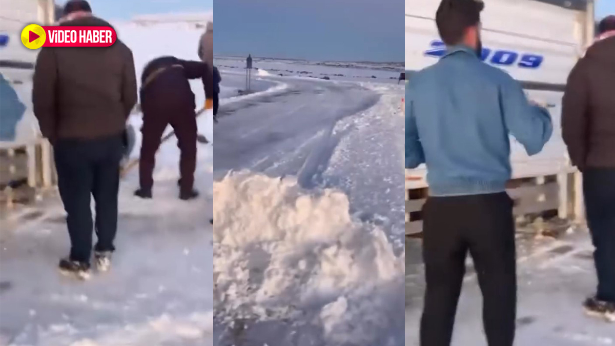 Karacadağ’da yoğun kar yağışı! Araç yolda kaldı, vatandaşlar seferber oldu