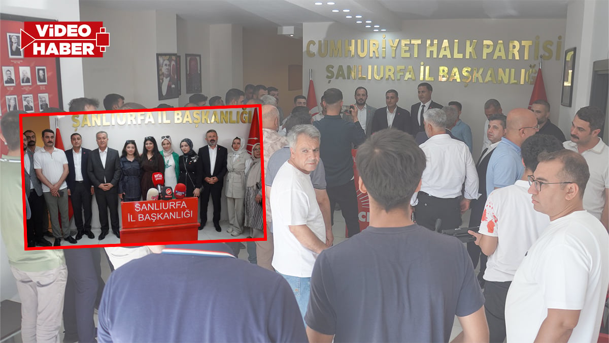 CHP Şanlıurfa’da yeni üye katılımı: Rozetleri genel başkan yardımcıları taktı