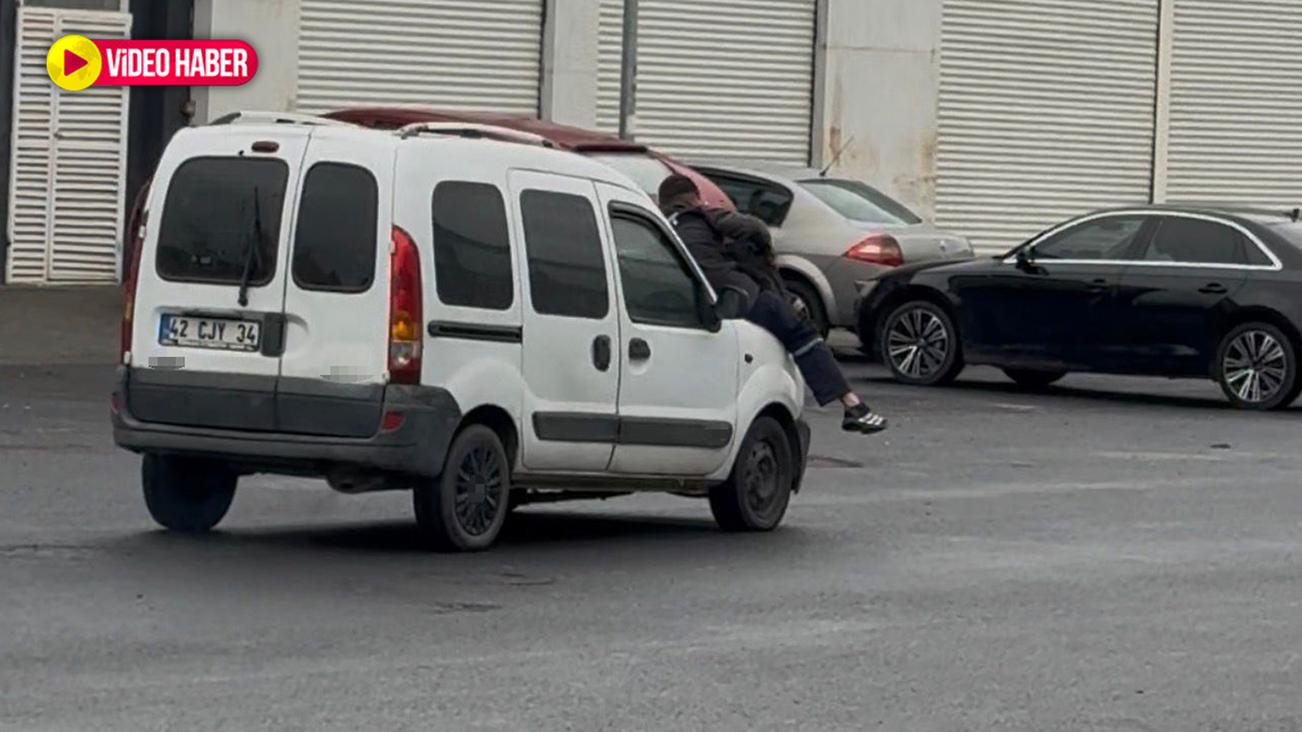 Sanayide şaşırtan anlar! Usta kaputun üstünde