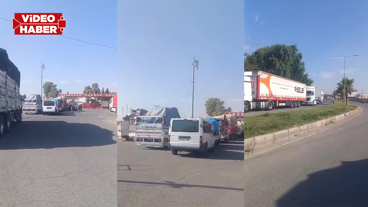 Şanlıurfa sınırında dönüş akını: Araçlar ev eşyalarıyla doldu