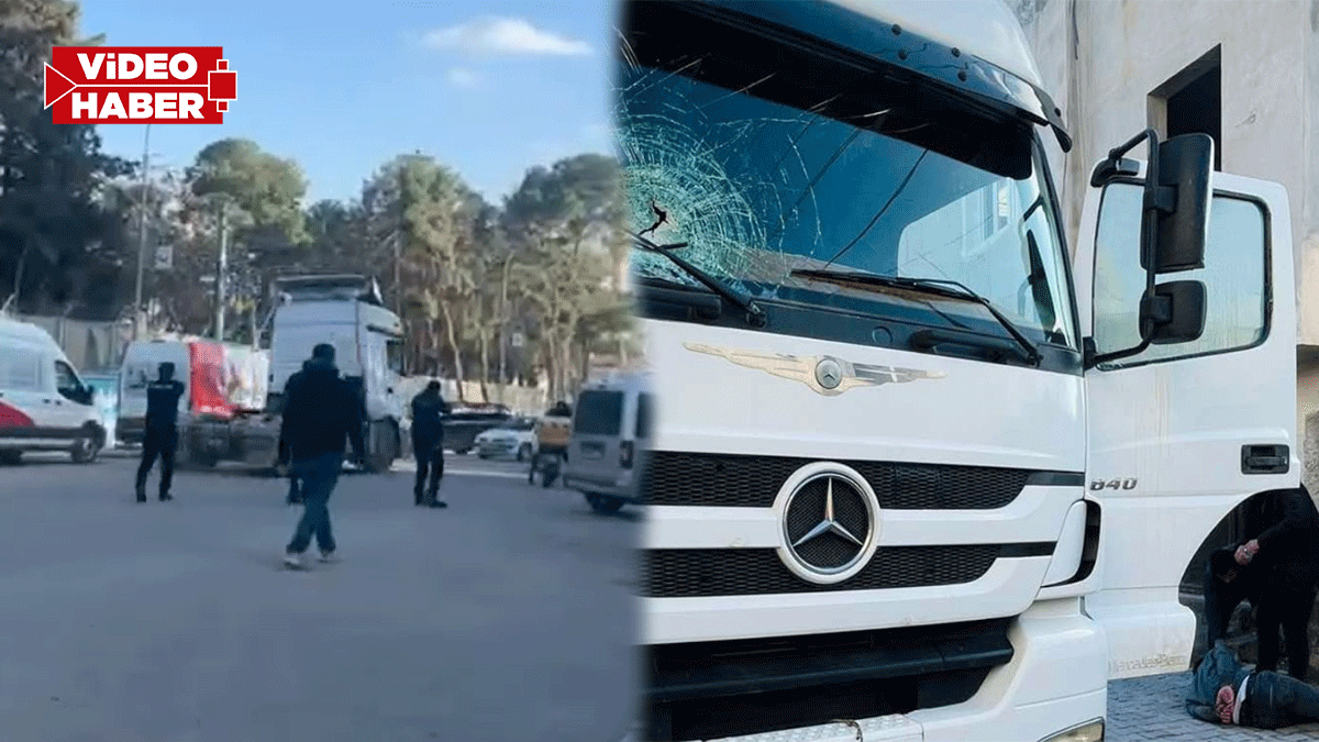 Şanlıurfa’da film gibi kovalamaca! Kaçırılan tıra polis müdahalesi kamerada