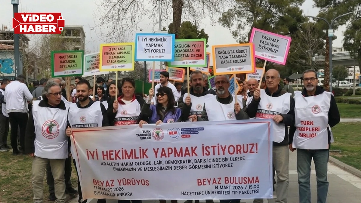 Şanlıurfa’da sağlık çalışanlarından güçlü mesaj! ‘Beyaz yürüyüş’ ile dikkat çektiler