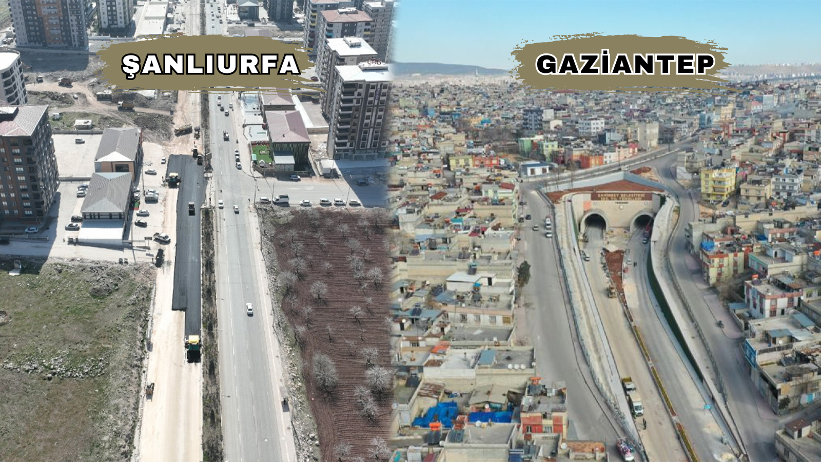 Gaziantep trafiğini tünele soktu! Şanlıurfa hala asfalt bekliyor