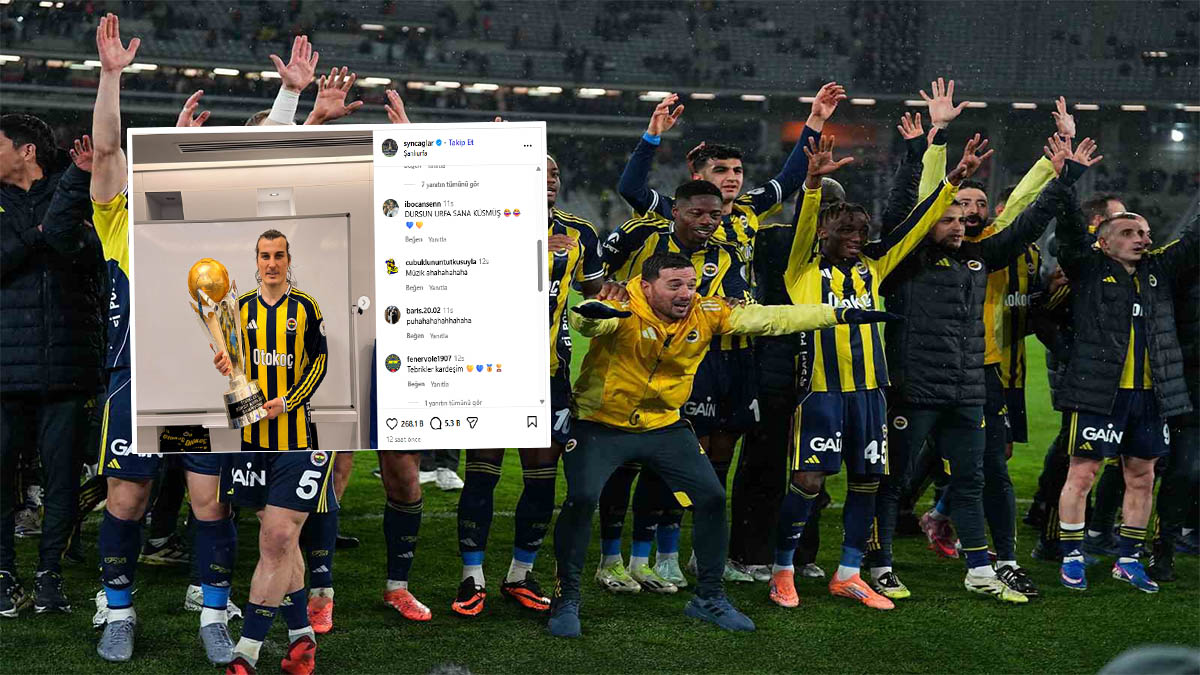 Şanlıurfa göndermeli şampiyonluk kutlaması! Çağlar Söyüncü sosyal medyayı salladı