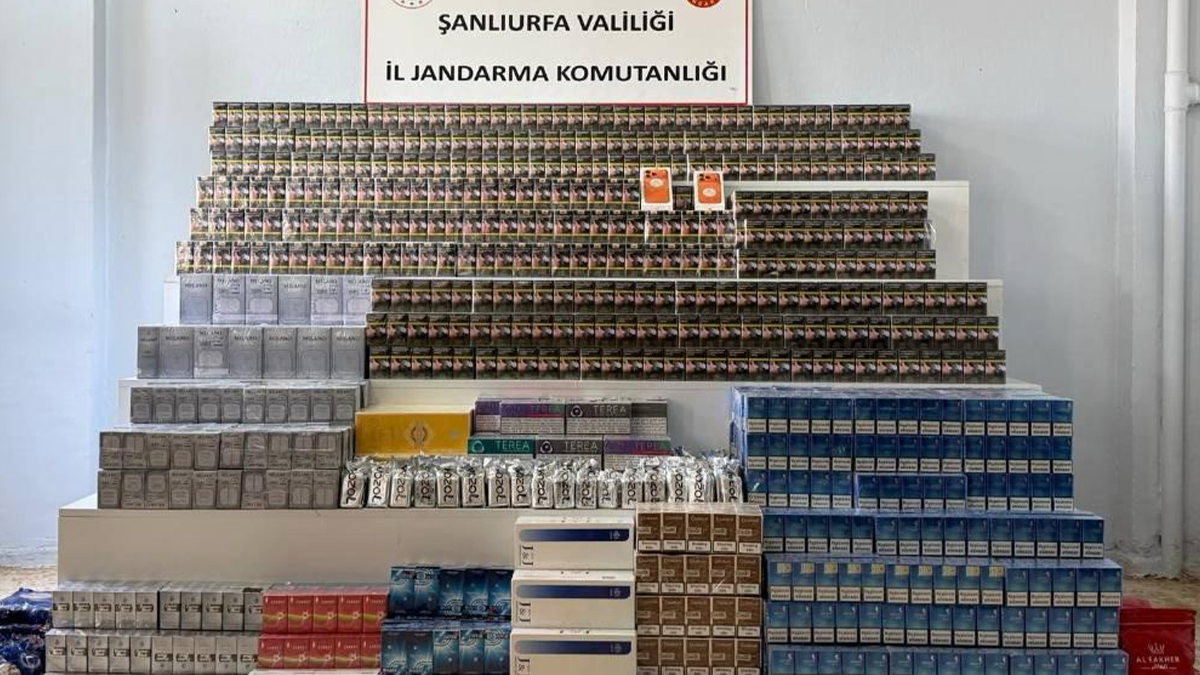 Şanlıurfa’da binlerce kaçak ürüne el konuldu! 30 şüpheliye işlem