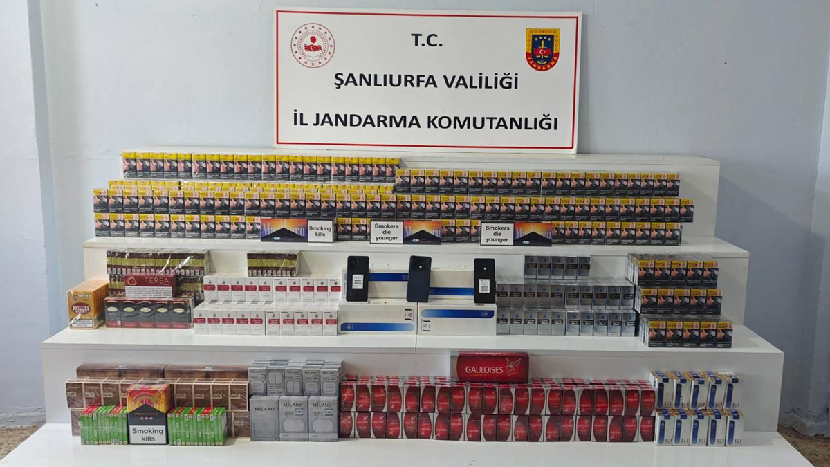 Şanlıurfa’da binlerce kaçak ürüne el konuldu! 38 şüpheliye işlem