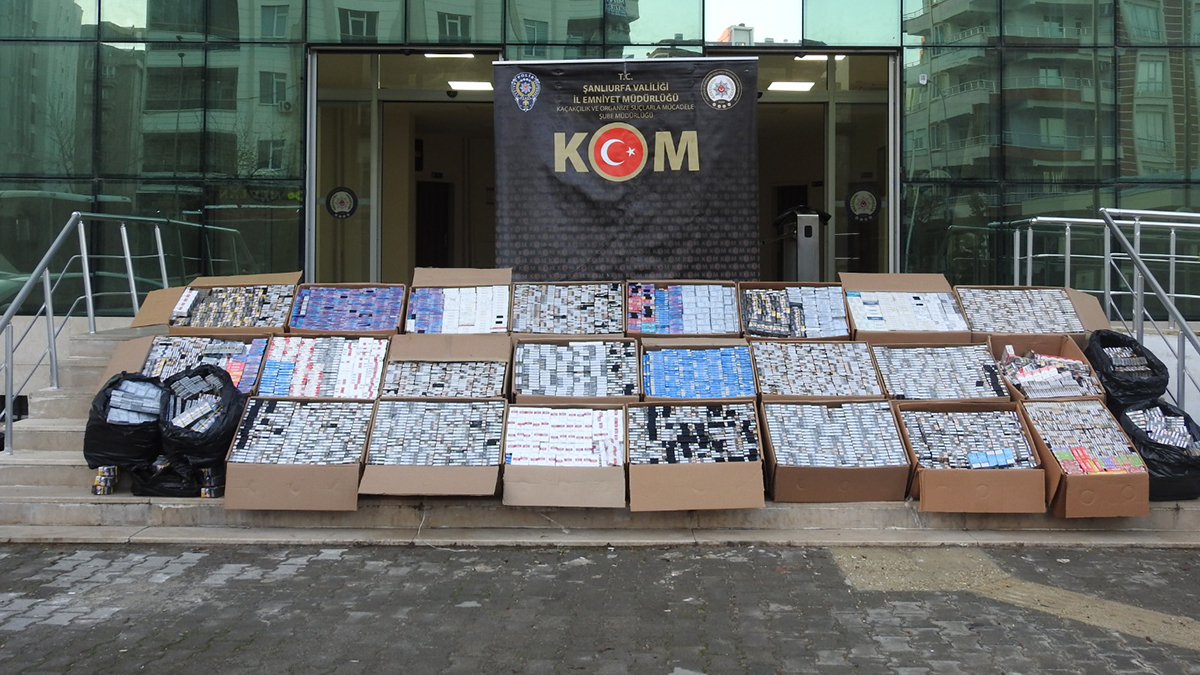 Şanlıurfa’da kaçakçılara ağır darbe! Piyasa değeri 2,5 milyon TL