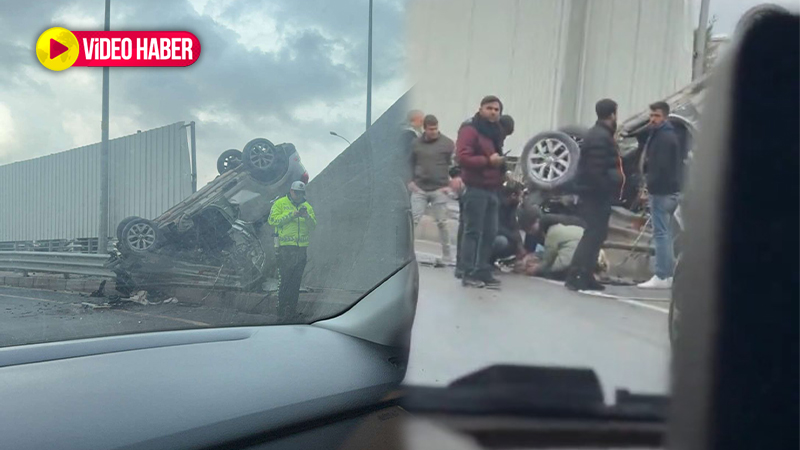 Şanlıurfa’da feci kaza! Hurdaya dönen araçta 3 yaralı