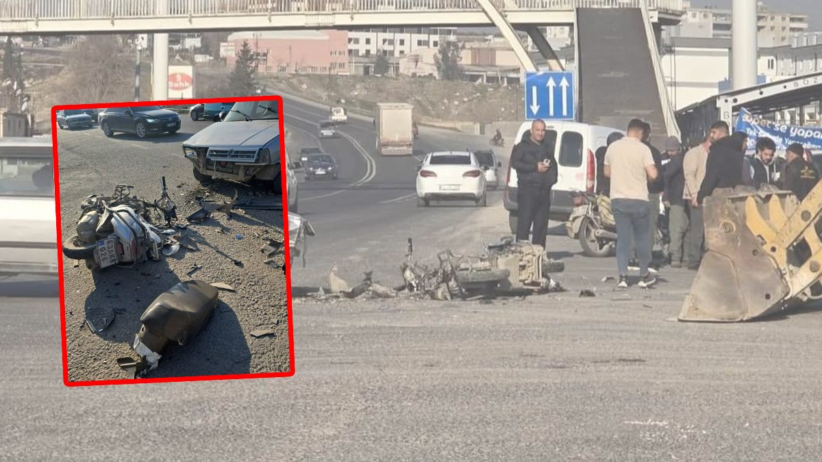 Şanlıurfa’da korkutan kaza! Sürücü yola savruldu