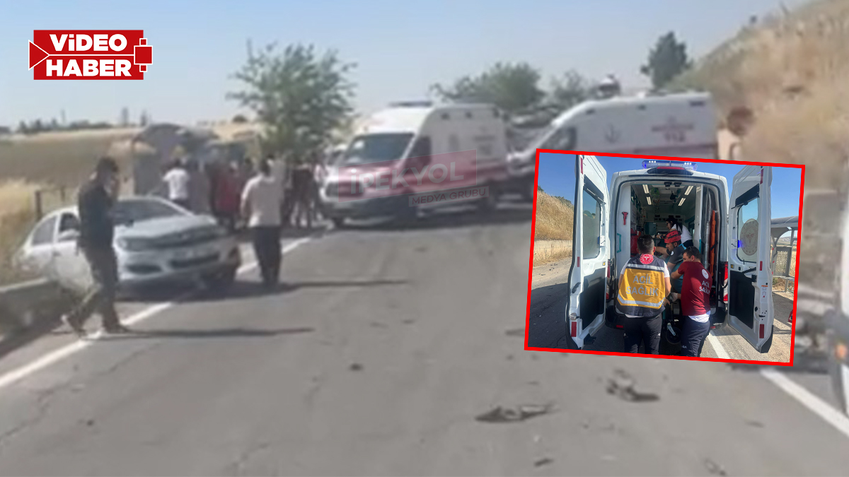 Şanlıurfa’da kontrolden çıkan 3 araç birbirine girdi! Yaralılar var