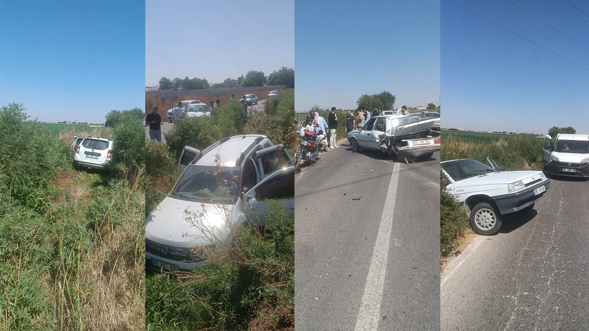 Şanlıurfa’da zincirleme kaza! Araçlar şarampole savruldu
