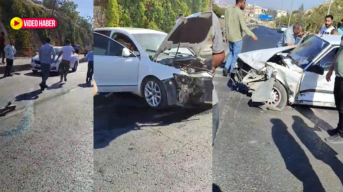 Şanlıurfa’da iki otomobil kafa kafaya çarpıştı!
