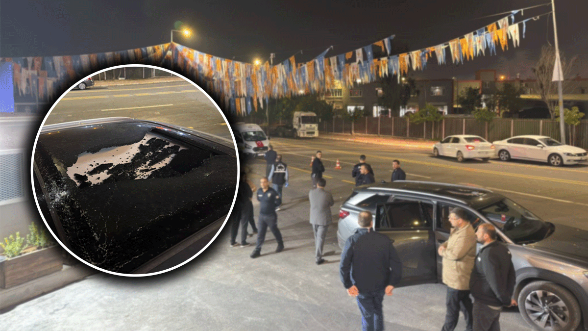 Şanlıurfa’da ilçe başkanının içinde bulunduğu araca mermi isabet etti!