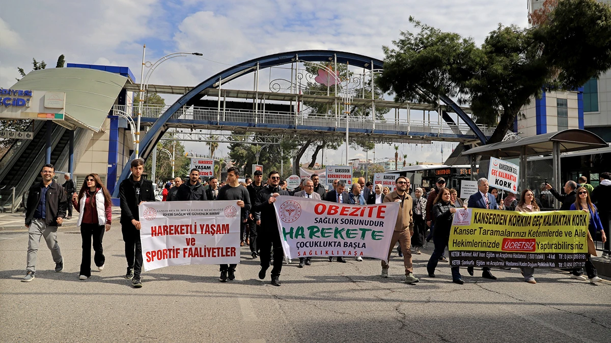 Şanlıurfa’da sağlık için omuz omuza yürüdüler!