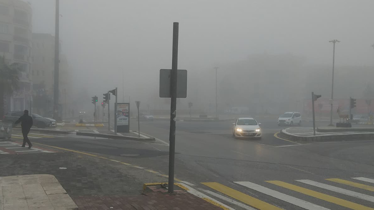 Yağmurun ardından Şanlıurfa’yı sis kapladı!