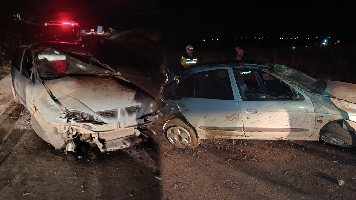 Şanlıurfa’da kontrolden çıkan otomobil takla attı!