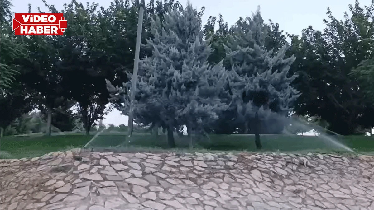Şanlıurfa’da sıcaktan kaçan vatandaş parka da giremiyor! Akşam serinliği sulamaya takılıyor