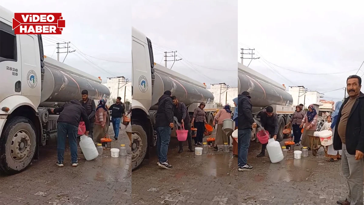 Şanlıurfa’da mahalle susuz kaldı! Tankerlerle su takviyesi