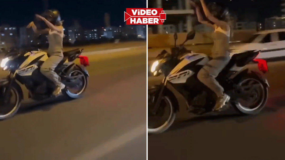 Şanlıurfa’da genç kızın tehlikeli şovu! Yürekleri ağza getirdi