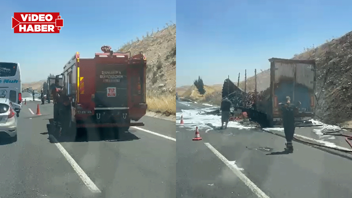 Şanlıurfa’da koca tır dakikalar içinde hurda yığınına döndü!