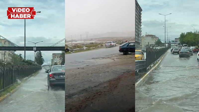 Şanlıurfa’da aniden bastıran yağmur zor anlar yaşattı!