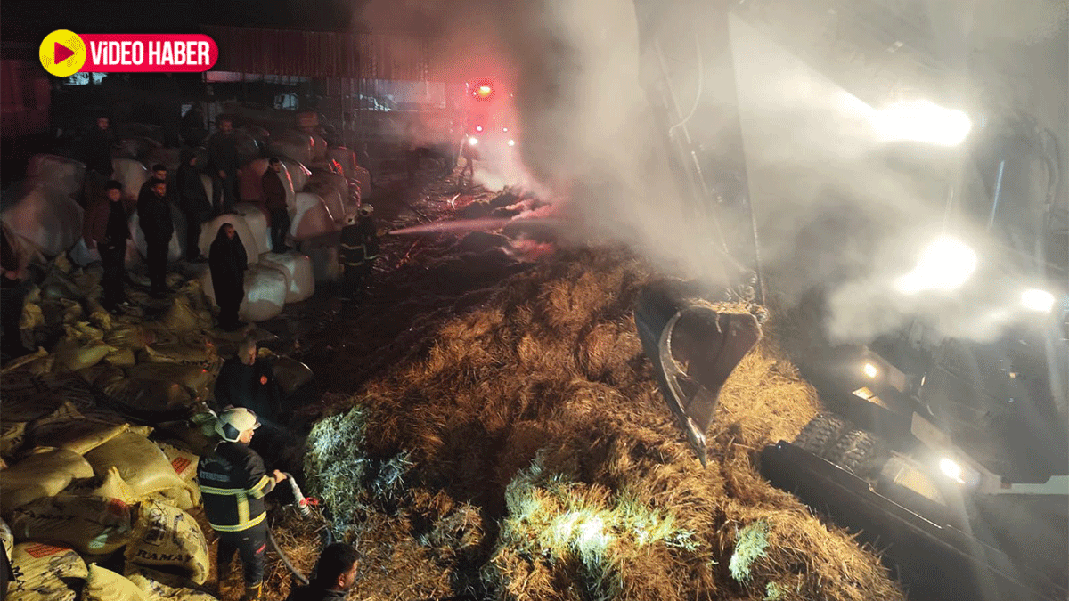 Eyyübiye'de çiftlik yangınına 9 araç ve 30 personel müdahale etti