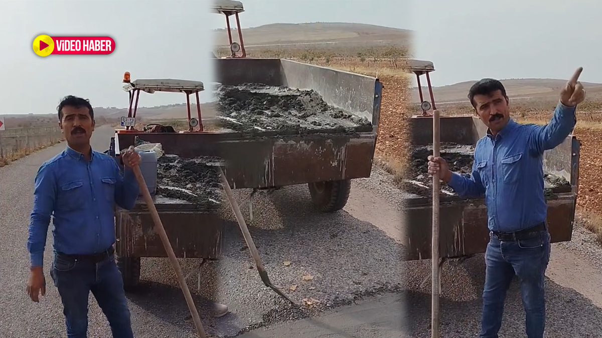 Dilekçeler sonuçsuz kaldı! Şanlıurfa’da mahalleli yollarını kendisi onarıyor